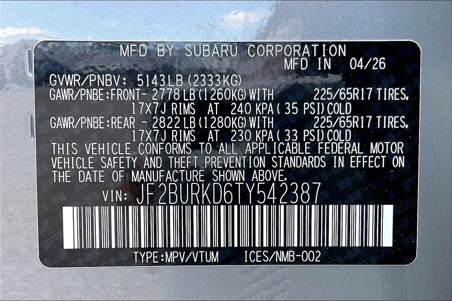 New 2026 Subaru Outback Wilderness AWD/4WD image 12