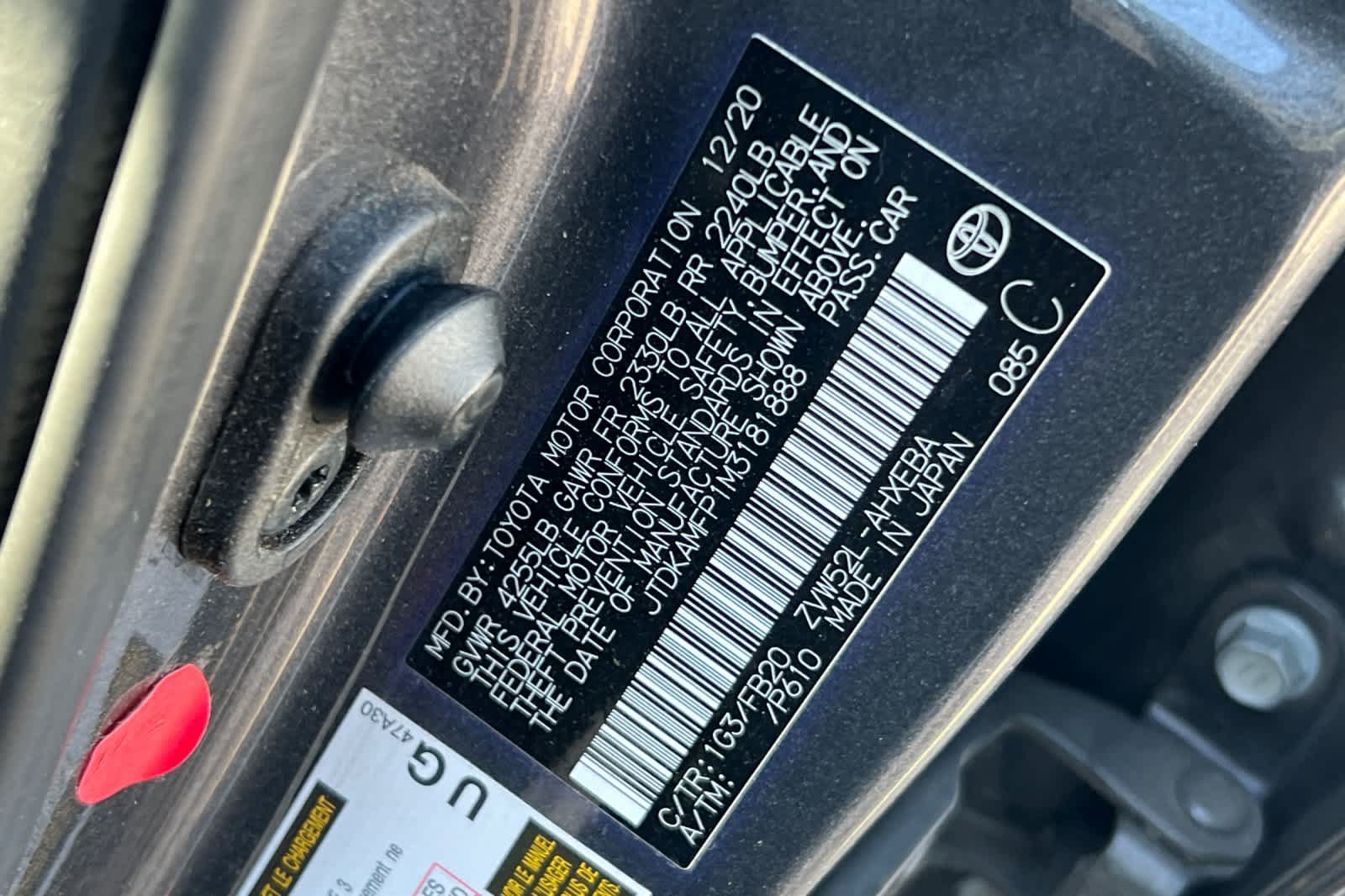 Used 2021 Toyota Prius Prime LE FWD image 26