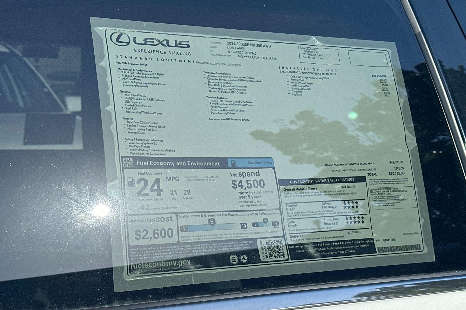 New 2026 Lexus NX 350 AWD w/ Premium Package image 29