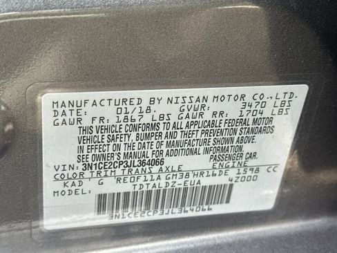 Used 2018 Nissan Versa Note SV FWD image 37