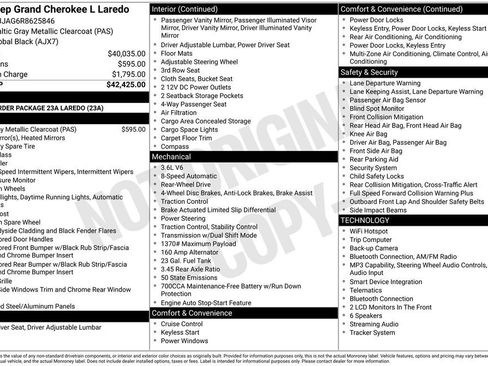 Used 2024 Jeep Grand Cherokee L Laredo RWD image 8