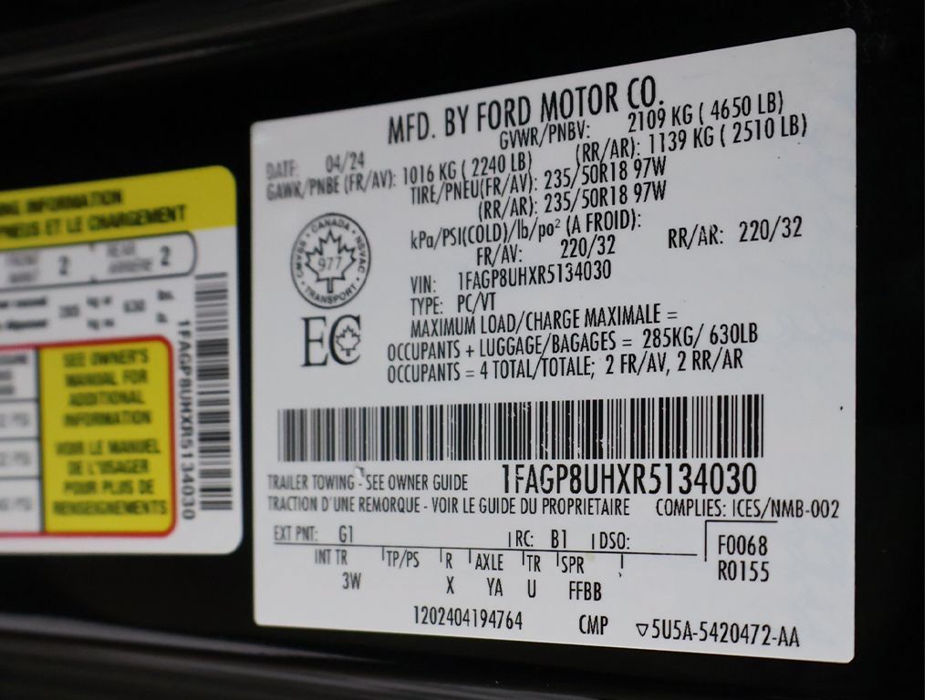 Used 2024 Ford Mustang Premium RWD image 51