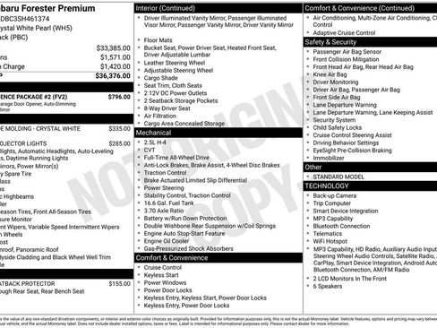 Used 2025 Subaru Forester Premium w/ Convenience Package #2 AWD/4WD image 43