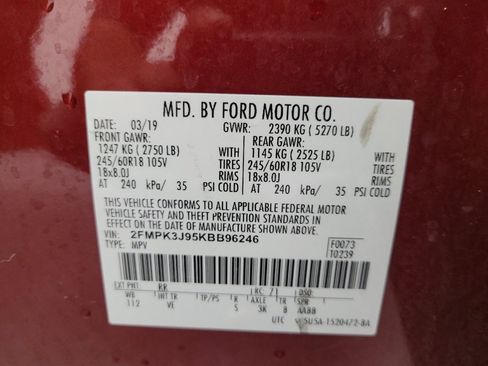 Used 2019 Ford Edge SEL w/ Equipment Group 201A FWD image 33