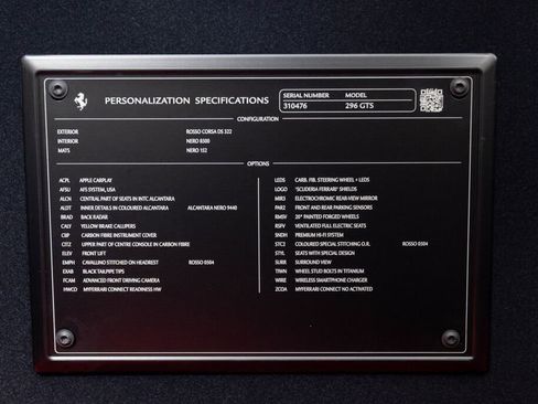 Certified 2024 Ferrari 296 GTS RWD image 61