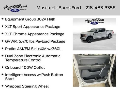 Used 2023 Ford F150 XLT w/ Equipment Group 302A High AWD/4WD image 7