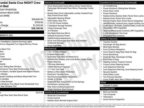 Used 2023 Hyundai Santa Cruz Night image 7