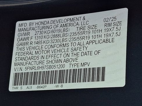 Used 2025 Honda Odyssey Elite image 29