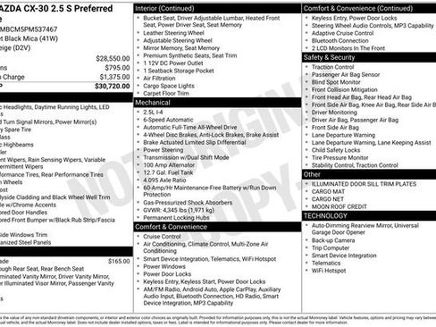 Certified 2023 MAZDA CX-30 AWD 2.5 S w/ Preferred Package image 6