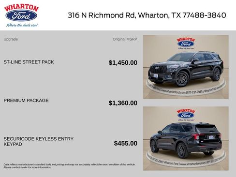New 2026 Ford Explorer ST-Line w/ ST-Line Street Pack AWD/4WD image 2