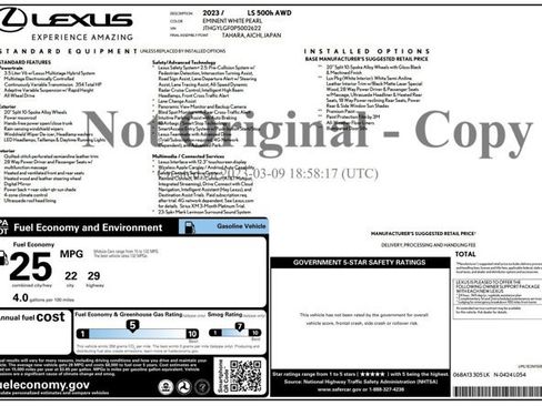 Used 2023 Lexus LS 500h AWD w/ Luxury Package image 2