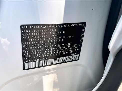 Certified 2023 Volkswagen Tiguan S FWD image 33