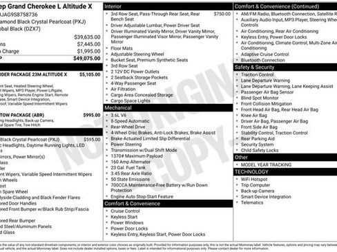 New 2025 Jeep Grand Cherokee L Altitude RWD image 5