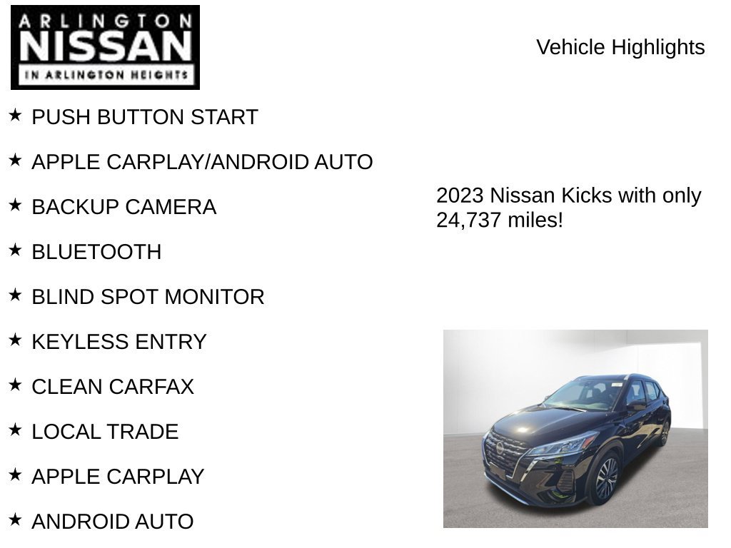 Certified 2023 Nissan Kicks SV FWD image 7