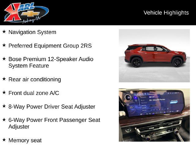Certified 2026 Chevrolet Traverse RS AWD/4WD image 2