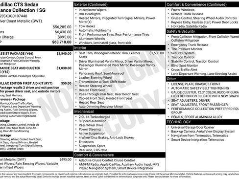 Used 2016 Cadillac CTS Performance w/ Driver Assist Package image 13