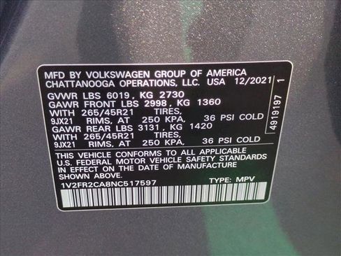 Used 2022 Volkswagen Atlas SEL Premium image 25