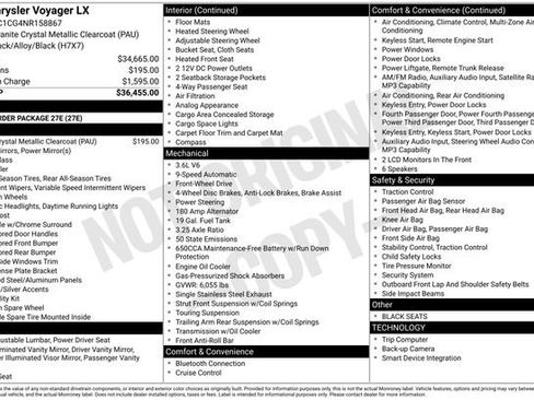 Used 2022 Chrysler Voyager LX FWD image 31