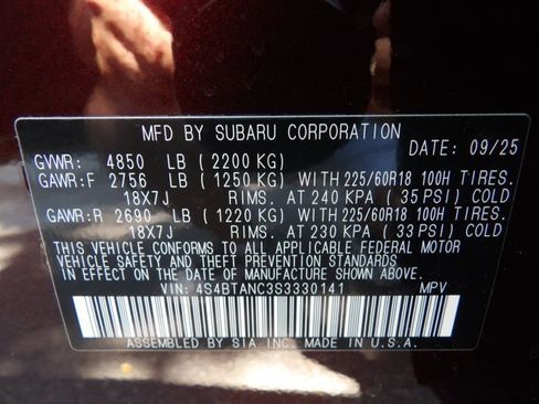 Used 2025 Subaru Outback Limited w/ Popular Package #2 AWD/4WD image 34