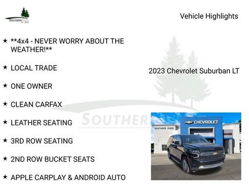 Used 2023 Chevrolet Suburban LT w/ Luxury Package RWD image 8
