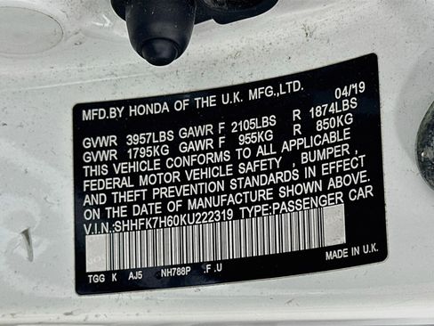 Used 2019 Honda Civic EX image 12