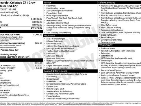 New 2026 Chevrolet Colorado Z71 w/ Technology Package AWD/4WD image 28