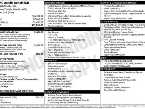 Used 2025 GMC Acadia Denali w/ Super Cruise Package AWD/4WD image 7