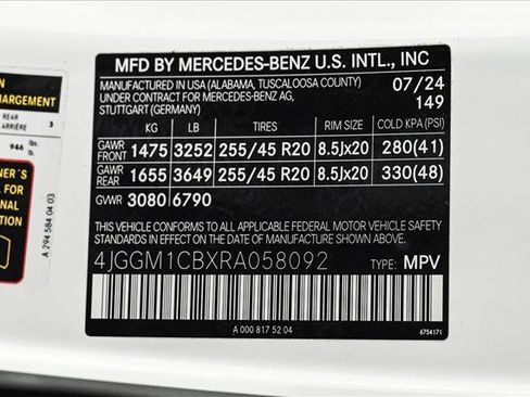 Certified 2024 Mercedes-Benz EQE 350+ 4MATIC SUV image 26