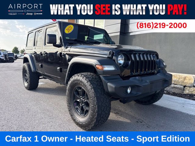 Used 2021 Jeep Wrangler Unlimited Sport AWD/4WD image 1