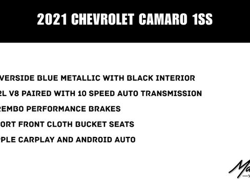 Used 2021 Chevrolet Camaro SS RWD image 50