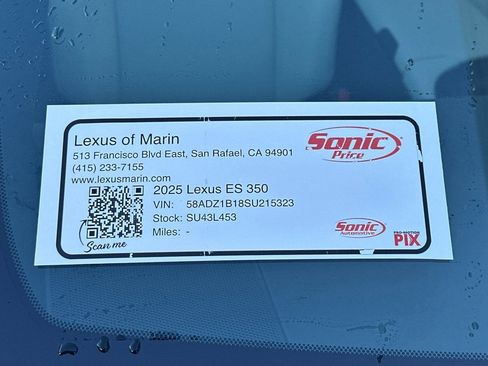 New 2025 Lexus ES 350 w/ Premium Package image 17