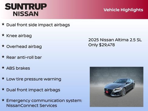 New 2025 Nissan Altima 2.5 SL image 16