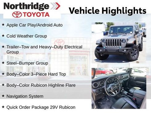 Used 2023 Jeep Wrangler Unlimited Rubicon 4xe w/ Steel Bumper Group AWD/4WD image 2