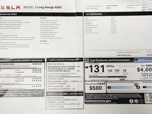 Used 2022 Tesla Model 3 Long Range image 7