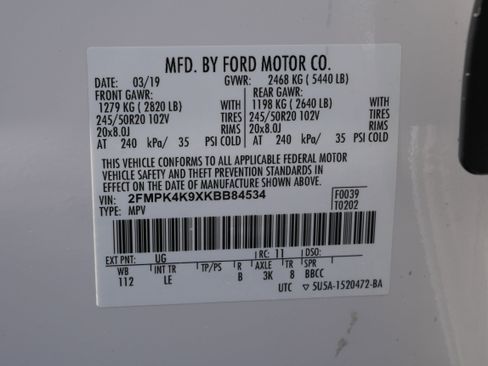 Used 2019 Ford Edge Titanium w/ Cold Weather Package AWD/4WD image 36