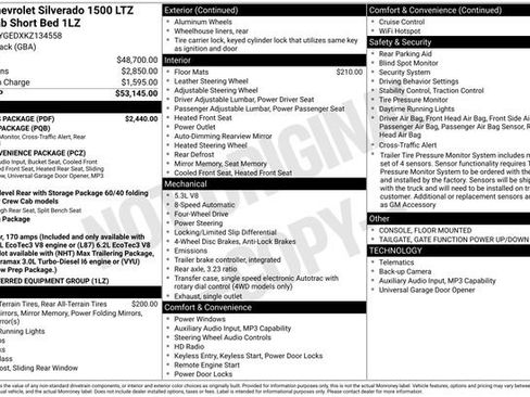 Used 2019 Chevrolet Silverado 1500 LTZ w/ LTZ Plus Package image 67