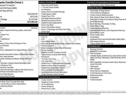 Certified 2026 Toyota Corolla Cross L FWD image 2