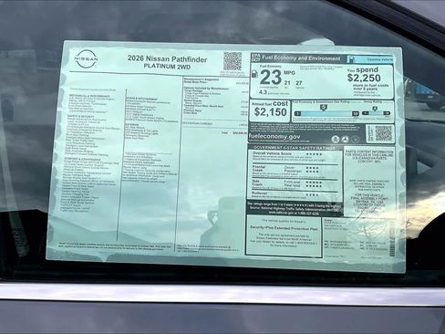New 2026 Nissan Pathfinder Platinum w/ Cargo Package FWD image 19