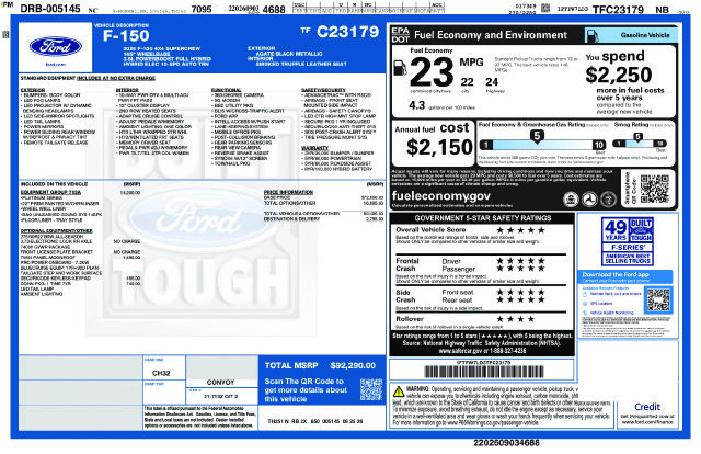New 2026 Ford F150 Platinum w/ Equipment Group 703A Plus AWD/4WD image 24
