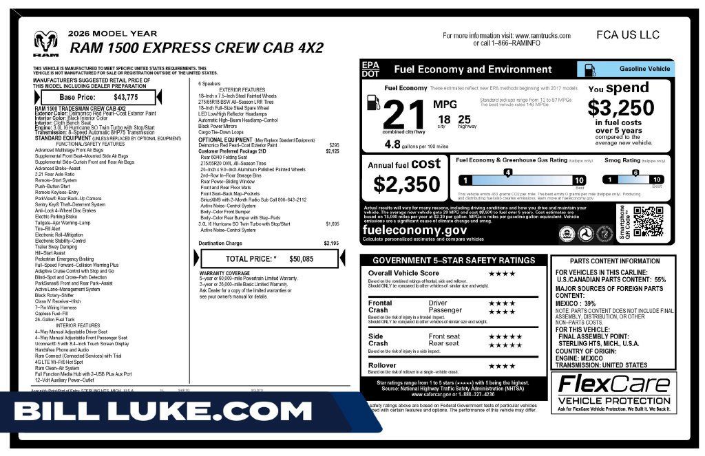 Used 2026 RAM 1500 Express RWD image 1
