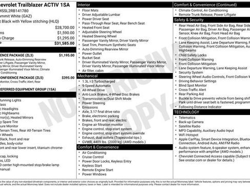 Certified 2024 Chevrolet TrailBlazer ACTIV w/ Convenience Package AWD/4WD image 4