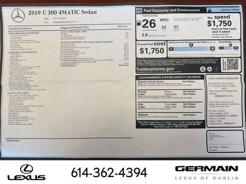 Used 2019 Mercedes-Benz C 300 4MATIC Sedan image 19