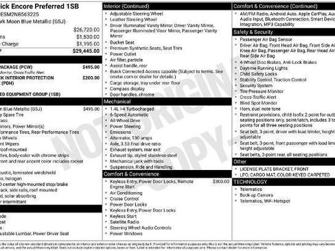 Used 2022 Buick Encore Preferred w/ Safety Package AWD/4WD image 15