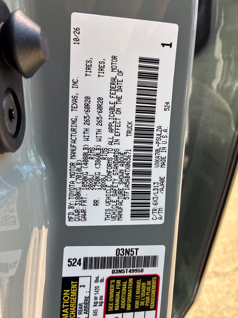 New 2026 Toyota Tundra Limited RWD image 33