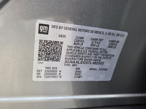 New 2026 Chevrolet Equinox RS w/ Convenience Package III FWD image 25