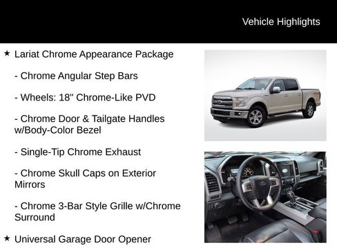 Used 2017 Ford F150 Lariat w/ Equipment Group 501A Mid image 11