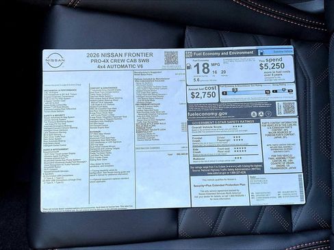 New 2026 Nissan Frontier PRO-4X w/ Pro Premium Package image 21