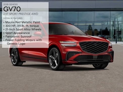 New 2026 Genesis GV70 2.5T Sport Prestige AWD/4WD image 3