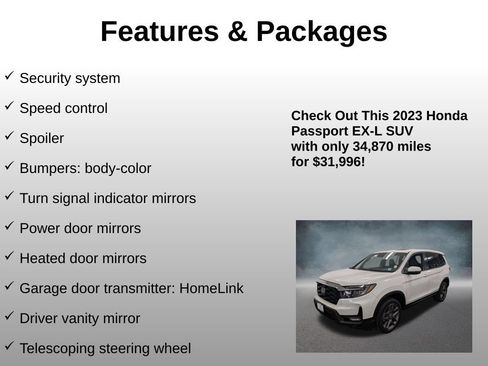Certified 2023 Honda Passport EX-L image 24