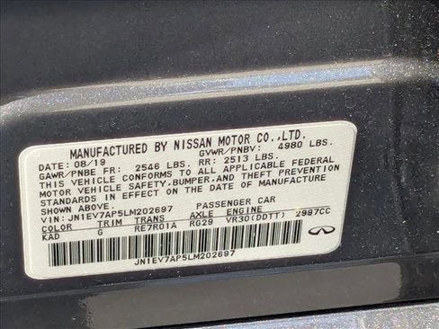 Used 2020 INFINITI Q50 Luxe w/ Essential Package (3.0T Luxe) image 21